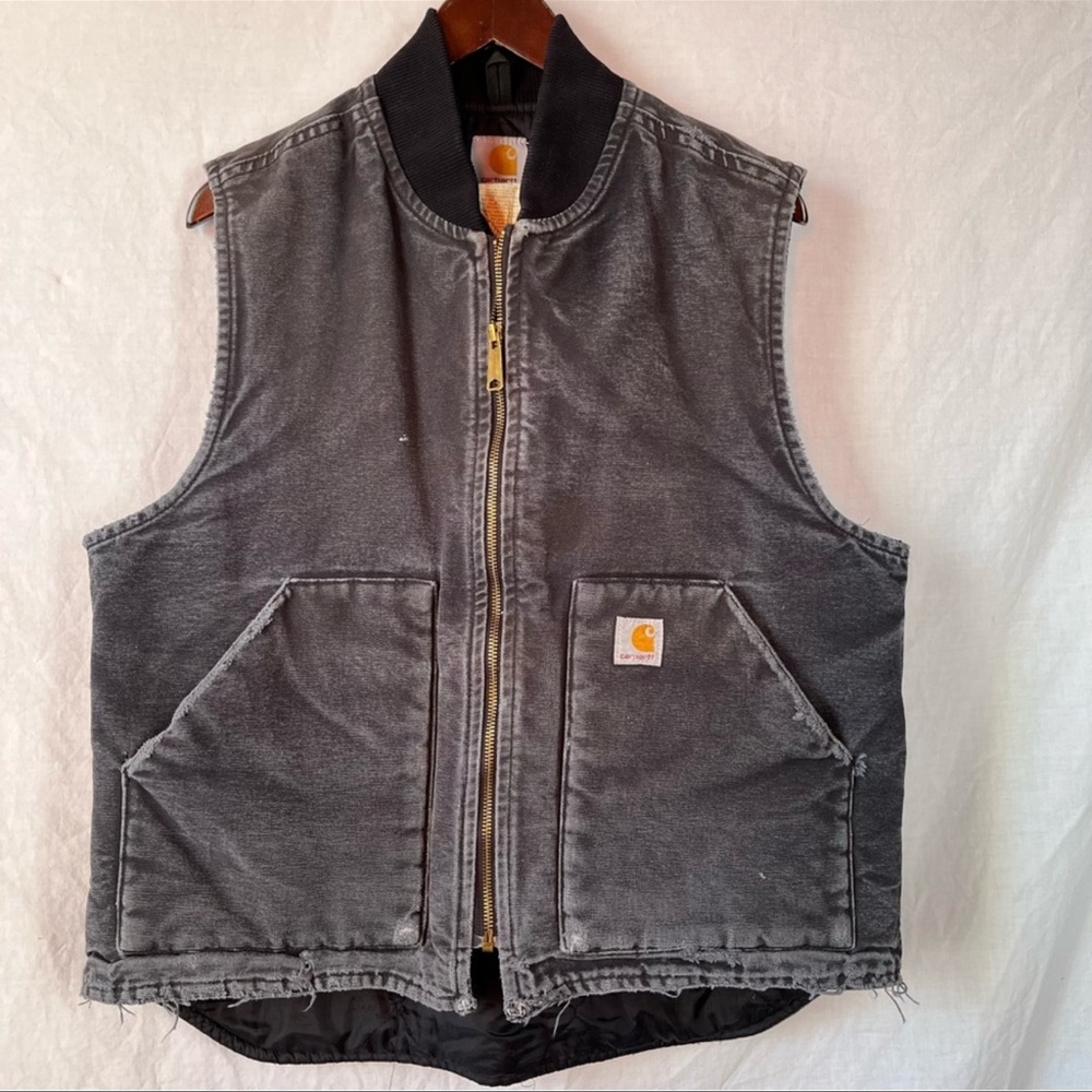 Vintage Black Carhartt vest